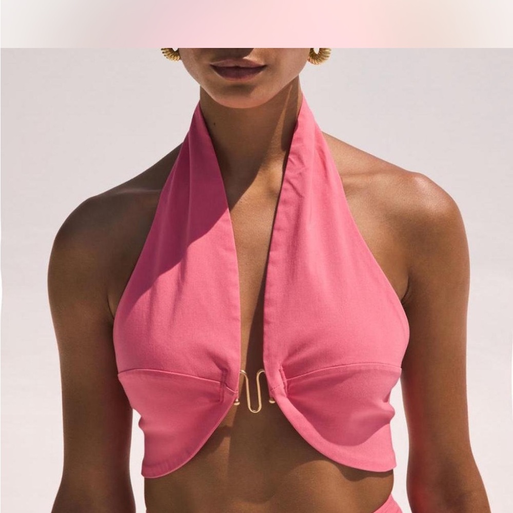 Cult Gaia Pink Top